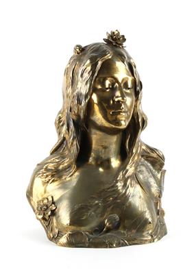 Leopold Piere Antoine Savine (1861-1934), a bust "Ophelia", France, c. 1900 - Secese a umění 20. století