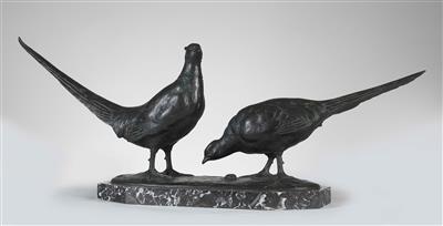 Otto Poertzel, a pair of pheasants, Berlin, c. 1930 - Jugendstil and 20th Century Arts and Crafts