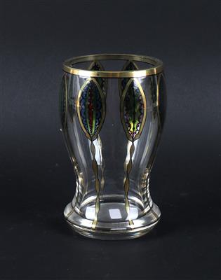 Becher, wohl Glasfachschule Haida, um 1914-15 - Jugendstil und Kunsthandwerk des 20. Jahrhunderts