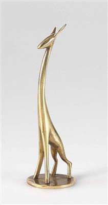 Aschentöter oder Petschaft in Form einer Giraffe, Modellnummer 1013, Werkstätten Hagenauer, Wien - Secese a umění 20. století