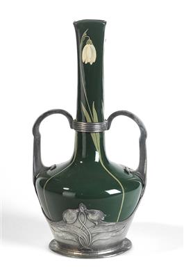 Vase in Metallfassung, Fa. Orivit AG, Köln, um 1900 - Jugendstil and 20th Century Arts and Crafts