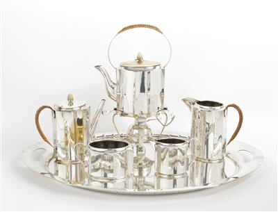 Siebenteiliges Art Déco Kaffee- und Teeservice, um 1920 - Secese a umění 20. století