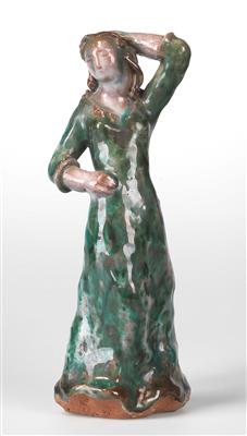 Anna Elisabeth (Annelies) Minkus, stehende Frauenfigur - Jugendstil e arte applicata del XX secolo