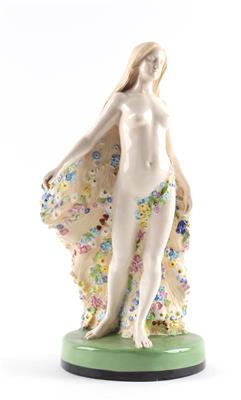 Johanna Meier-Michel, Frauenfigur "Flora", um 1910/15 - Jugendstil und Kunsthandwerk des 20. Jahrhunderts