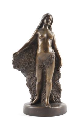 Johanna Michel-Meier, Frauenfigur "Flora", Wiener Kunstkeramische Werkstätte (WKKW), um 1910/15 - Jugendstil und Kunsthandwerk des 20. Jahrhunderts