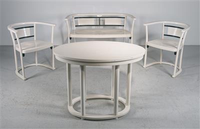 Marcel Kammerer, eine Sitzbank mit zwei Armlehnsesseln, Modellnummer: 2764, Entwurf: vor 1911, Ausführung: Firma Thonet - Jugendstil and 20th Century Arts and Crafts