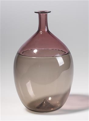 Tapio Wirkkala, Flasche "a bolle", Entwurf: 1966, Ausführung: Venini, Murano - Jugendstil e arte applicata del XX secolo