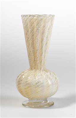 Vase "Cordonato oro", Entwurf, um 1950, Ausführung: Barovier  &  Toso, Murano - Secese a umění 20. století