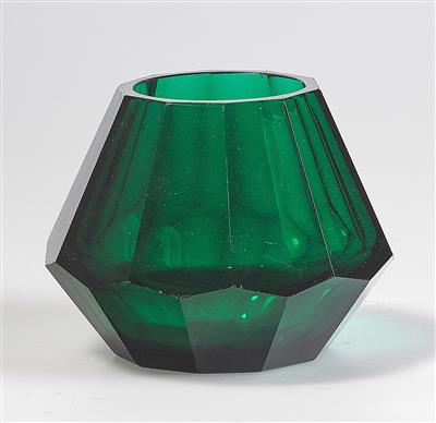 Vase, in der Art von Josef Hoffmann, Moser, Karlsbad, 1911-38 - Jugendstil und Kunsthandwerk des 20. Jahrhunderts