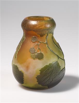 Vase mit Haselzweigen und - blüten, Legras  &  Cie., Saint-Denis, um 1900/14 - Jugendstil and 20th Century Arts and Crafts