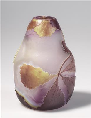 Vase mit herbstlichen Blättern, Legras  &  Cie., Saint-Denis, um 1900/14 - Jugendstil and 20th Century Arts and Crafts
