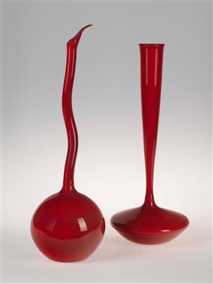 zwei Vasen, Entwurf: Fritz Lampl und Arthur Berger zugeschrieben, Bimini-Werkstätten, Wien, nach 1923 - Secese a umění 20. století