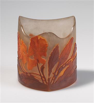 Vase mit Orchideen, Emile Gallé, Nancy, 1905-10 - Jugendstil e arte applicata del XX secolo