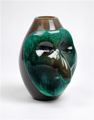 Toni Zuccheri (1937-2008), Vase "prova d'artista unica", Barovier  &  Toso, 1984 - Secese a umění 20. století