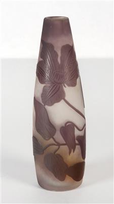 Vase mit Orchideen, Emile Gallé, Nancy, um 1910 - Jugendstil e arte applicata del XX secolo
