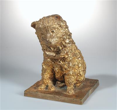 Carl Gelles (Österreich 1880-1930), sitzender Hund, Österreich, um 1920 - Kleinode des Jugendstils und angewandte Kunst des 20. Jahrhunderts