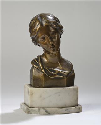 Bronzebüste "Charitas", um 1920 - Kleinode des Jugendstils und angewandte Kunst des 20. Jahrhunderts