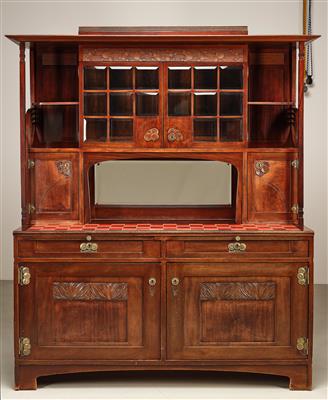 Büffetschrank, Tischlerei Michael Niedermoser, Wien, um 1905 - Secese a umění 20. století