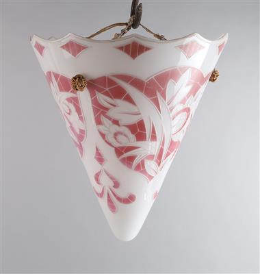 Lampenschirm aus Glas im Stil von Dagobert Peche - Secese a umění 20. století
