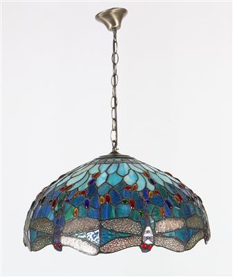 Großer Lampenschirm im Stil von Tiffany, New York, nach einem Entwurf, um 1920 - Secese a umění 20. století
