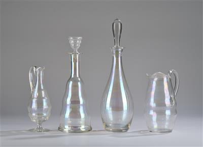 Josef Hoffmann, 13-teiliges Glasservice, Entwurf: um 1925, Ausführung: J.  &  L. Lobmeyr, Wien - Secese a umění 20. století