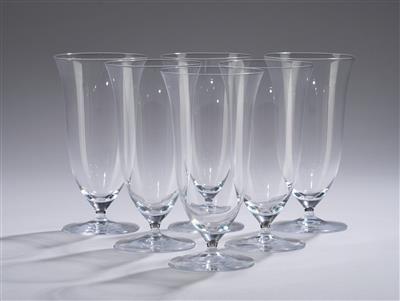 Josef Hoffmann, 13 Biergläser aus dem Service "Patrician", Entwurf: 1917, Ausführung: J.  &  L. Lobmeyr, Wien - Secese a umění 20. století