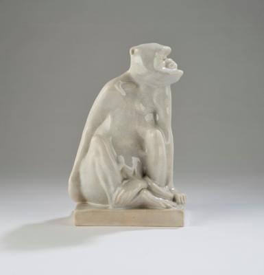 A crested macaque sitting, c. 1910/15 - Jugendstil 'Animali e creature mitiche'