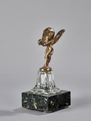 "Flying Lady", Silberfigur, nach dem Entwurf von Charles Sykes für die Rolls Royce Kühlerfigur "Spirit of Ecstasy", Wien, ab Mai 1922 - Jugendstil and 20th Century Arts and Crafts