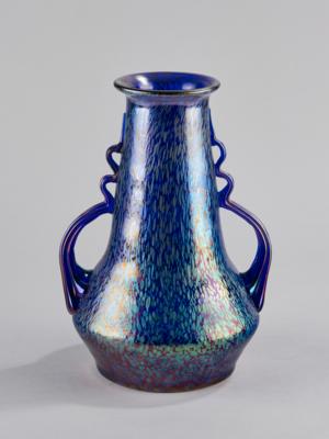 Henkelvase, Johann Lötz Witwe, Klostermühle, um 1922-23 - Kleinode des Jugendstils und angewandte Kunst des 20. Jahrhunderts