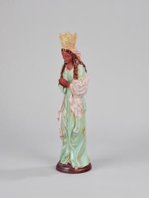 Rudolf Podany (1876-1963), Figur: 'Schöne Madonna', Modellnummer: 1674, Firma Keramos, Wien, bis ca. 1949 - Kleinode des Jugendstils und angewandte Kunst des 20. Jahrhunderts