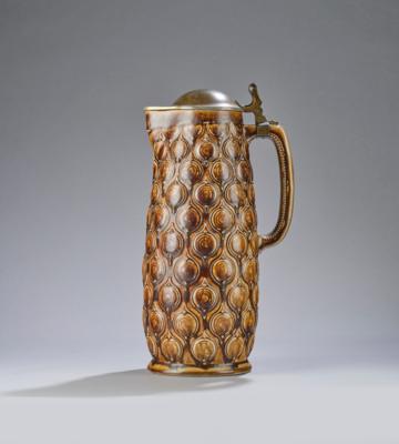 A covered jug, model number 2254, Reinhold Merkelbach, Grenzhausen - Jugendstil e arte applicata del XX secolo