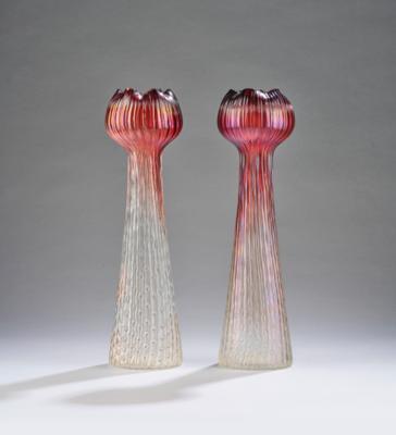 A pair of vases, Bohemia, c. 1900 - Jugendstil and 20th Century Arts and Crafts