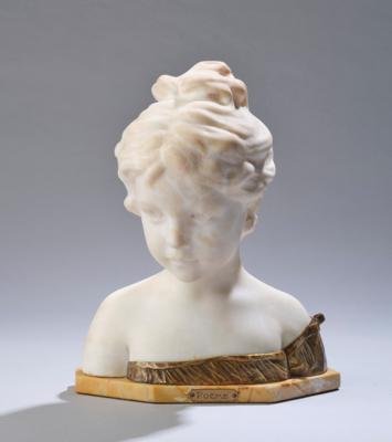 A bust of a girl "Poeme", Osterode, c. 1900 - Secese a umění 20. století