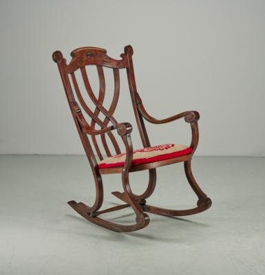 A rocking chair, model number 401/7401, Gebrüder Thonet catalogue, 1904, executed by Gebrüder Thonet, Vienna - Secese a umění 20. století