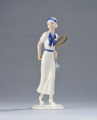 A tennis player, Hertwig & Co., Katzhütte, Thuringia, c. 1920/25 - Jugendstil and 20th Century Arts and Crafts