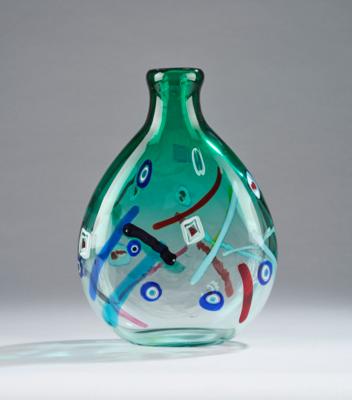 Vase in Form einer Flasche, Stefano Toso, Murano - Kleinode des Jugendstils & Angewandte Kunst des 20. Jahrhunderts