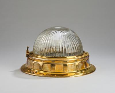 A ceiling lamp after a design by Otto Wagner for the Wiener Stadtbahn, c. 1910 - Secese a umění 20. století