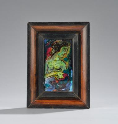 A figural enamel painting, c. 1920/30 - Jugendstil e arte applicata del XX secolo