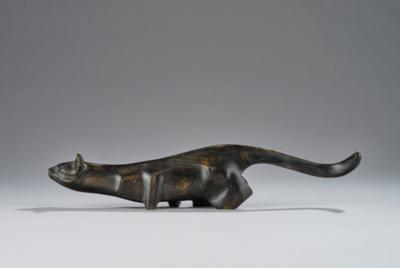 A wooden sculpture of a cat, c. 1930/40 - Jugendstil and 20th Century Arts and Crafts