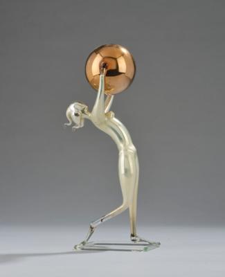 A gymnast with a ball, Werkstätten Bimini, Vienna, c. 1925/30 - Jugendstil and 20th Century Arts and Crafts