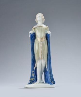 Bertold Boess (Boehs), a porcelain figure: “Youth”, model number K 692, designed in 1923, executed by Porzellanmanufaktur Philipp Rosenthal  &  Co., Selb, by c. 1945 - Jugendstil e arte applicata del XX secolo