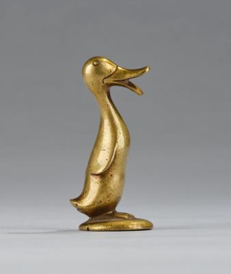 Karl Hagenauer, a duck (extinguisher), model number 4886, first executed in 1940-48, executed by Werkstätte Hagenauer, Vienna - Jugendstil e arte applicata del XX secolo