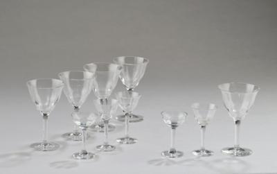 10 drinking glasses in the manner of Josef Hoffmann, c. 1920 - Jugendstil e arte applicata del XX secolo