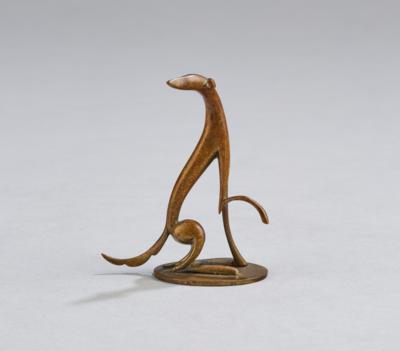 Karl Hagenauer (?), a greyhound sitting, model number 1537, first executed in 1927, executed by Werkstätte Hagenauer, Vienna - Jugendstil and 20th Century Arts and Crafts