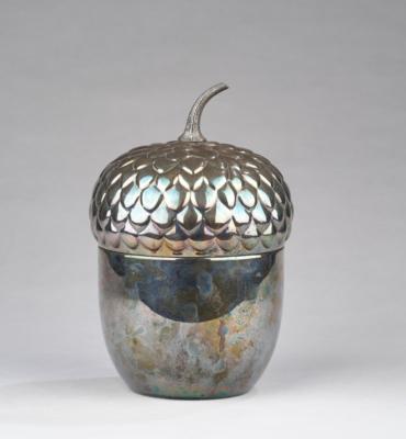 An ice bucket with acorn-shaped cover, Teghini, Firenze - Secese a umění 20. století