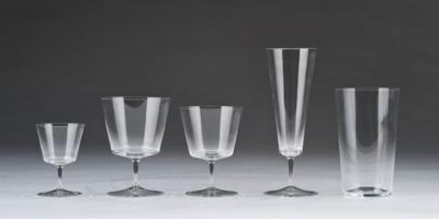 Oswald Haerdtl, 36-teiliges Glasservice, Nr. 257 "Commodore", Entwurf: 1954, J.  &  L. Lobmeyr, Wien - Kleinode des Jugendstils & Angewandte Kunst des 20. Jahrhunderts