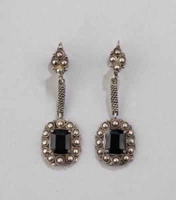 A pair of ear pendants with onyx, Theodor Fahrner, Pforzheim, c. 1920/30 - Jugendstil and 20th Century Arts and Crafts