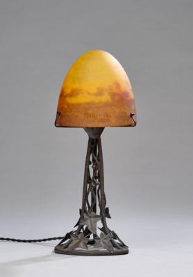 A table and fireplace lamp, Muller Fréres, Luneville, c. 1930 - Secese a umění 20. století