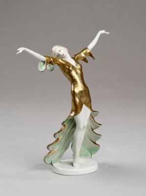 Claire Weiss, dragonfly dance, model number K 1176, designed in 1932, executed by Porcelain Manufactory Philipp Rosenthal & Co., Selb, 1940 - Secese a umění 20. století