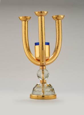 A three-arm candelabrum in the Art Déco style - Jugendstil e arte applicata del 20 secolo